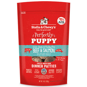 Stella & Chewy's Perfectly Puppy Beef & Salmon Freeze-Dried Raw Dinner Patties