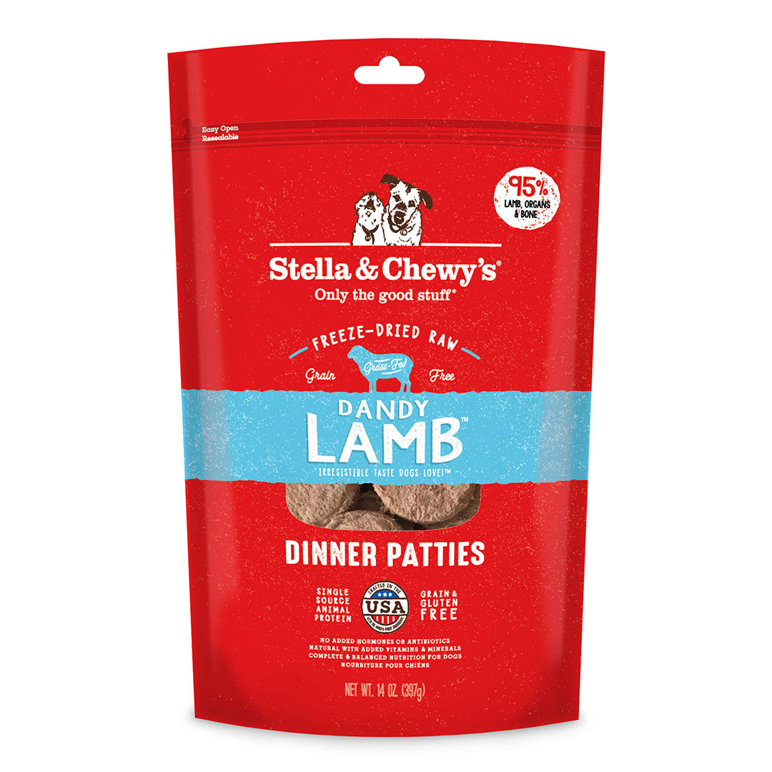 Stella & Chewy's Dandy Lamb Freeze-Dried Raw Dinner Patties