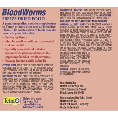 Tetra Freeze Dried Bloodworms