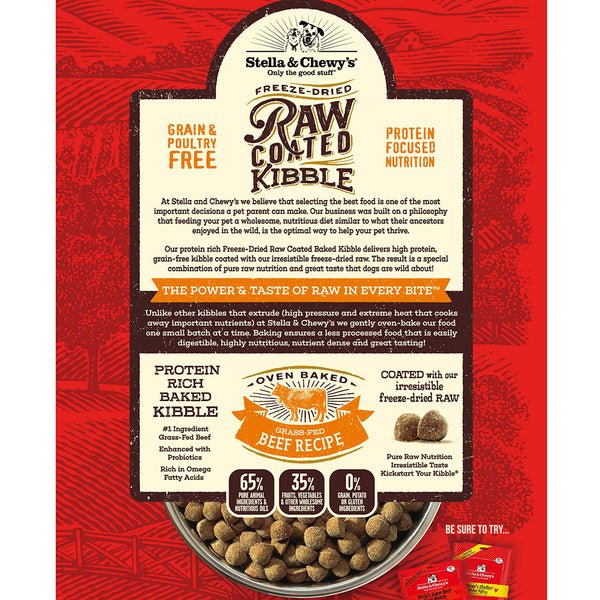 Stella & Chewy's Beef Recipe Freeze-Dried Raw Coated Kibble