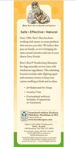 Burt's Bees Deodorizing Shampoo With Apple & Rosemary