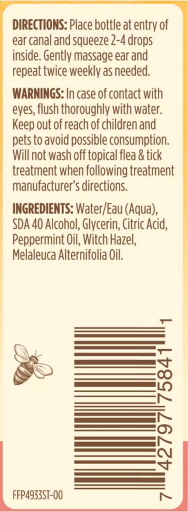 Burt s Bees Ear Cleaner With Peppermint Witch Hazel