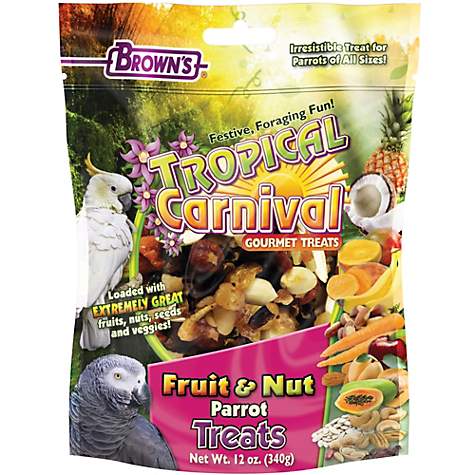 Tropical Carnival Fruit And Nut Treats For Parrots Of All Sizes